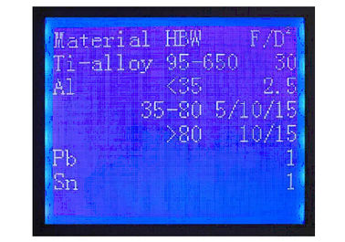 ASTM E-10 DIGITAAL ELEKTRISCH BRINELL DE HARDHEIDSmeetapparaat HBE-3000 VAN ISO6506