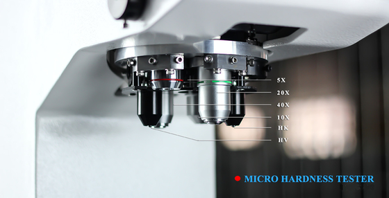 Het optische Dwars van het de Micro- van het Gidsspoor Opheffende Mechanisme Digitale Knook Hardheidsmeetapparaat van Vickers