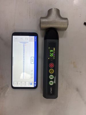 Een scan B scan EMAT Air Coupling Ultrasone Dikte Gauge met een hoge temperatuur oppervlak