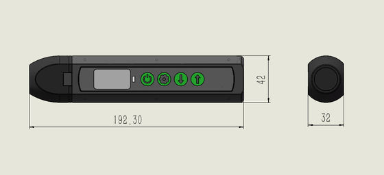 RS485 Ethernet Niet-contact zonder koppeling Eén echo Dual echo EMAT Ultrasone diktemeter TG-14D